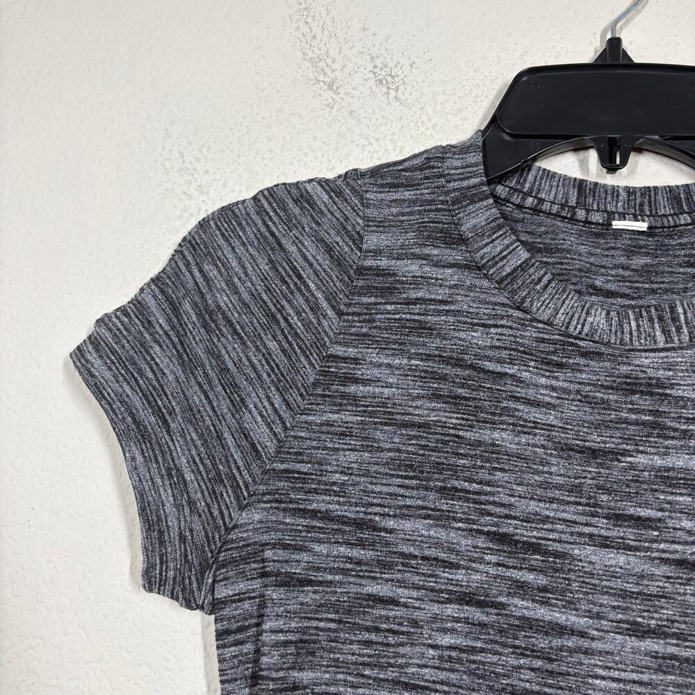 Lululemon 4 & Go Where-To Short Sleeve Dress Heathered Black Pullover Outdoor - Picture 4 of 8